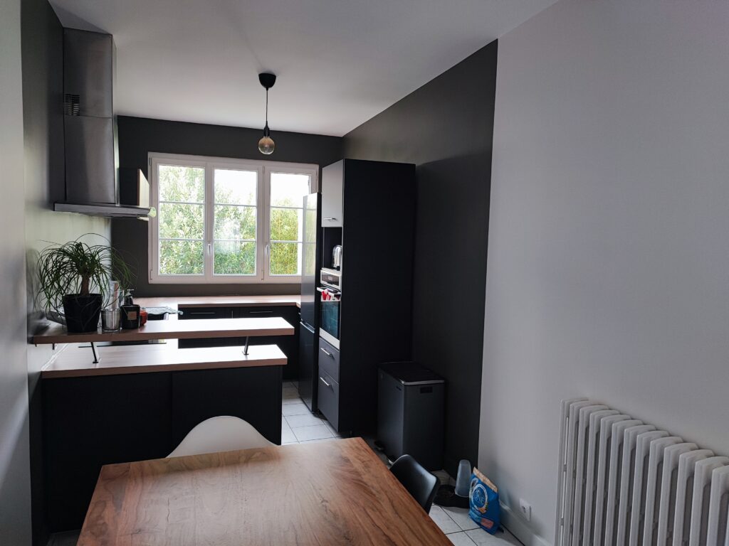 Rénovation de la peinture intérieure de la cuisine